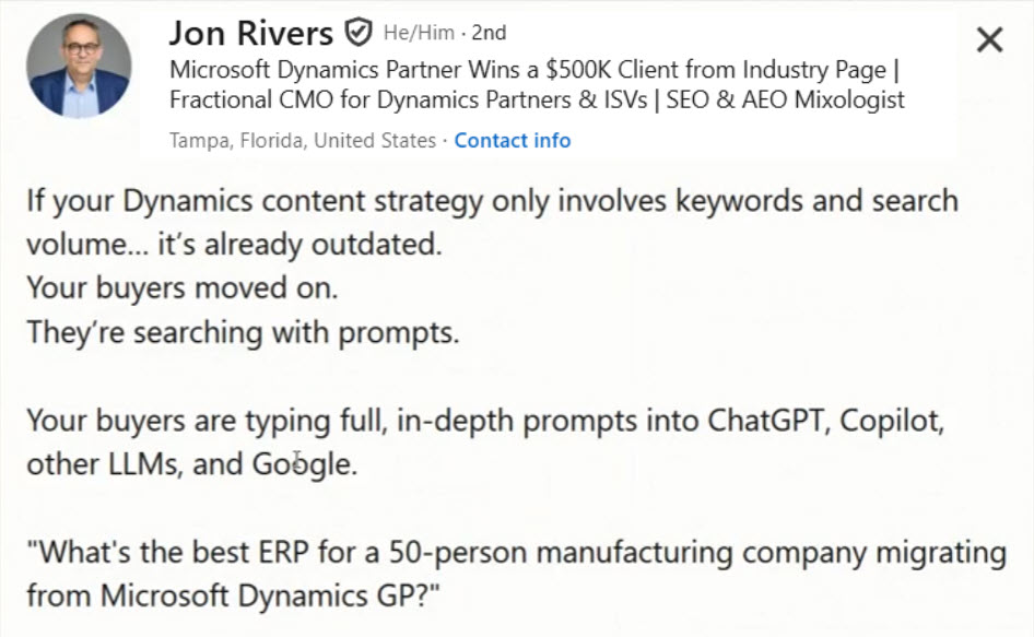 Algo-Rythm Award Winner - Jon Rivers