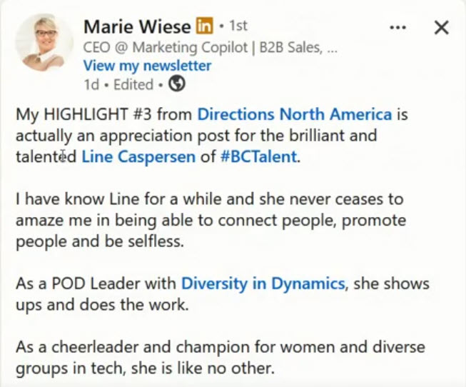 Algo-Rythm Award Winner - Marie Wiese