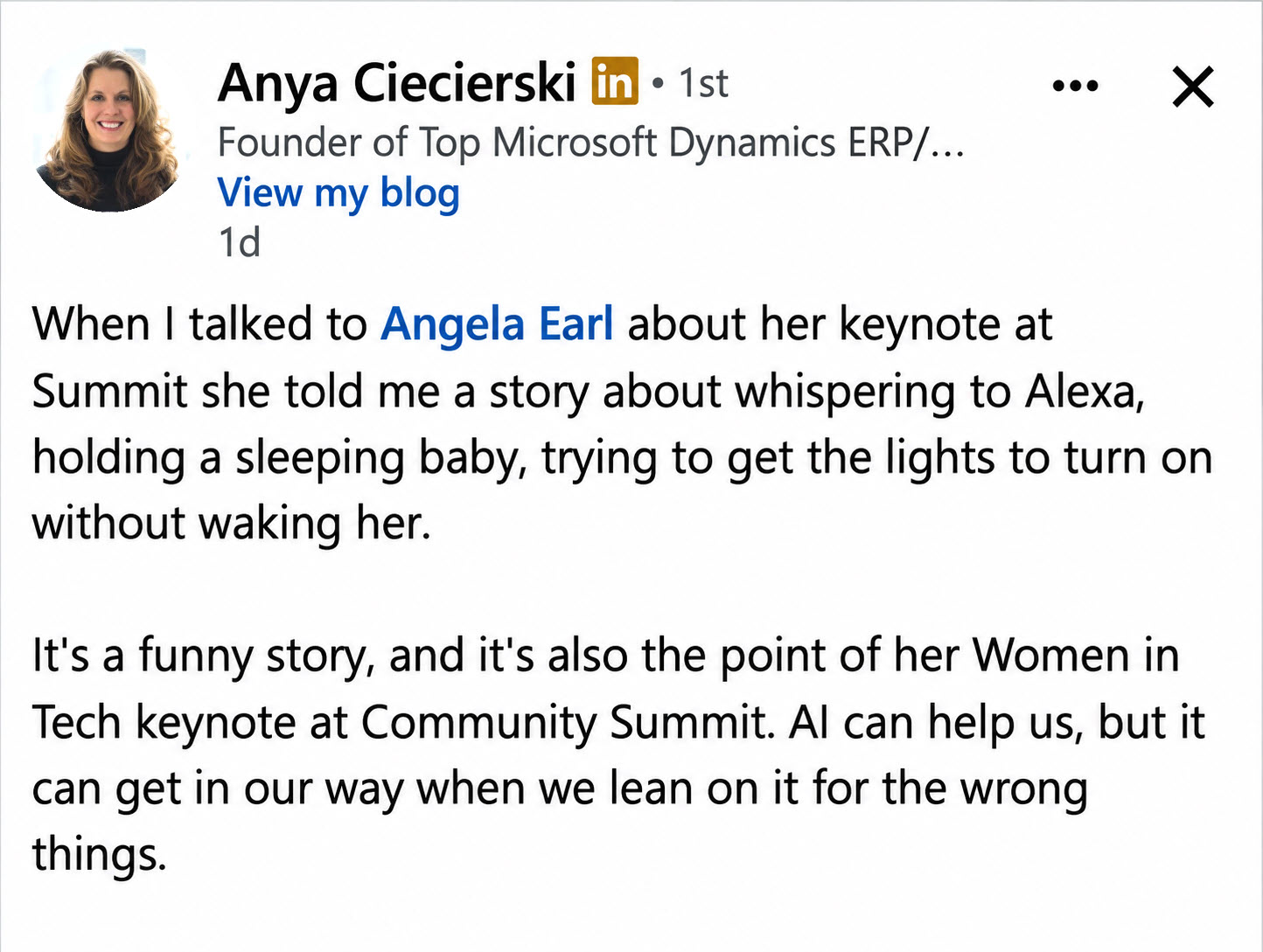Algo-Rythm Award Winner - Anya Ciecierski